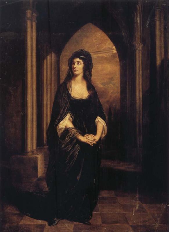 Thomas Beach Sarah Siddons as Melancholy-Il Penseroso oil painting picture